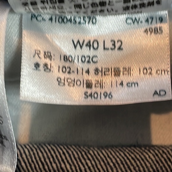 Levi’s 501 Mens 40 x 32 Dark Wash Blue Jeans Button Fly Pockets Western Classic - Picture 12 of 12